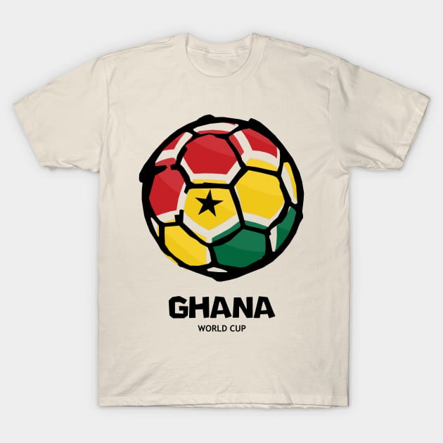 Ghana Football Country Flag T-Shirt by KewaleeTee